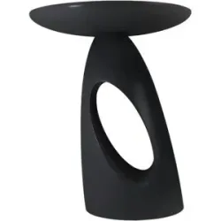 Höffner Beistelltisch   ¦ schwarz ¦ Maße (cm): B: 32 H: 40