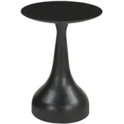 Höffner Beistelltisch  Black Smooth ¦ schwarz ¦ Maße (cm): H: 52  Ø: 38