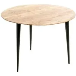 Höffner Beistelltisch   ¦ holzfarben ¦ Maße (cm): H: 46  Ø: 65