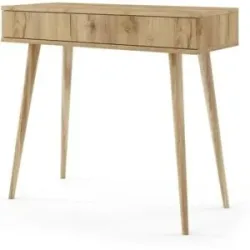Höffner Schminktisch   ¦ holzfarben ¦ Maße (cm): B: 90 H: 80
