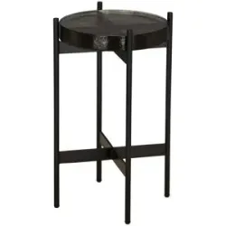 Höffner Beistelltisch  Basil ¦ transparent/klar ¦ Maße (cm): H: 45  Ø: 28
