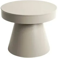 Höffner Beistelltisch  Stev ¦ beige ¦ Maße (cm): H: 40  Ø: 50