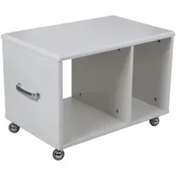 Höffner Rolltisch  Alicudi ¦ weiß ¦ Maße (cm): B: 62 H: 45