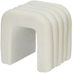 Höffner Polsterhocker  Teddy ¦ weiß ¦ Maße (cm): B: 41 H: 42 T: 35.0