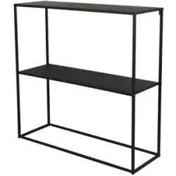 Höffner Beistelltisch  Milano ¦ schwarz ¦ Maße (cm): B: 80 H: 80 T: 27.0