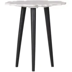 Höffner Beistelltisch  Shine ¦ weiß ¦ Maße (cm): H: 61  Ø: 57