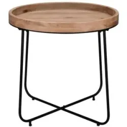 Höffner Beistelltisch  Jette ¦ holzfarben ¦ Maße (cm): H: 57,5  Ø: 66.5