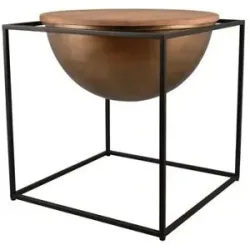 Höffner Beistelltisch  Celli ¦ schwarz ¦ Maße (cm): B: 53 H: 55,5