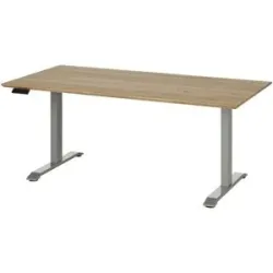 Höffner Schreibtisch Massivholzplatte SOLIDLine ¦ holzfarben ¦ Maße (cm): B: 160 H: 65