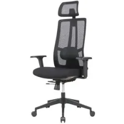Höffner Büro-Drehstuhl  Zaber ¦ schwarz ¦ Maße (cm): B: 70 H: 120 T: 64.0