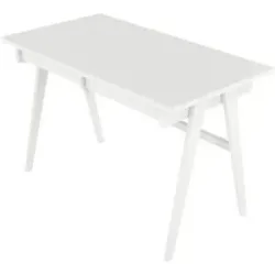 Höffner Schreibtisch  Edda ¦ weiß ¦ Maße (cm): B: 120 H: 75,5