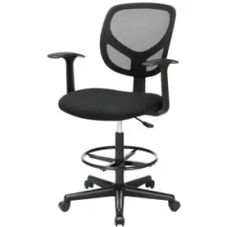 Höffner Bürostuhl   ¦ schwarz ¦ Maße (cm): B: 64 H: 110