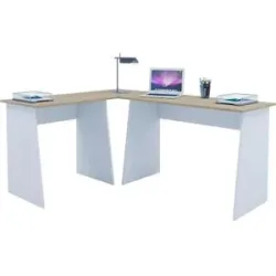 Höffner Eckschreibtisch  Masola ¦ holzfarben ¦ Maße (cm): B: 135 H: 74
