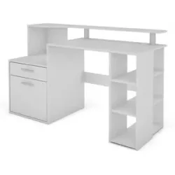 by Living Schreibtisch  Louis ¦ weiß ¦ Maße (cm): B: 140 H: 89