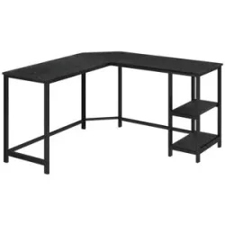 Höffner Schreibtisch   ¦ schwarz ¦ Maße (cm): B: 138 H: 76