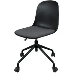 Höffner Drehstuhl  Flöha ¦ schwarz ¦ Maße (cm): B: 50 H: 80 T: 55.0