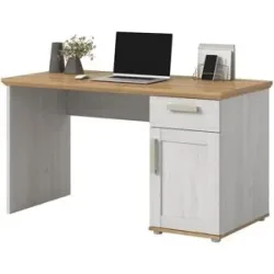 Höffner Schreibtisch   ¦ holzfarben ¦ Maße (cm): B: 134 H: 75