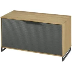 Mondo Garderobenbank  Aralia ¦ grau ¦ Maße (cm): B: 86 H: 47 T: 40.0