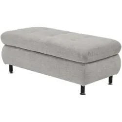 Lounge Collection Polsterhocker  Liora ¦ grau ¦ Maße (cm): B: 129 H: 47 T: 64.0