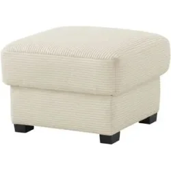 Bobb Hocker mit Boxspringpolsterung  Lisa de Luxe ¦ creme ¦ Maße (cm): B: 61 H: