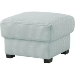Bobb Hocker mit Boxspringpolsterung  Lisa de Luxe ¦ blau ¦ Maße (cm): B: 61 H:
