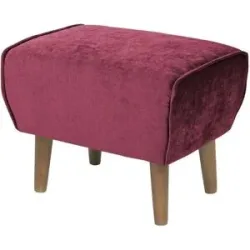 Soho Hocker  Ellinor ¦ rot ¦ Maße (cm): B: 56 H: 46 T: 41.0
