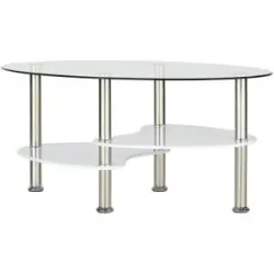 Höffner Couchtisch  Beru ¦ weiß ¦ Maße (cm): B: 55 H: 42