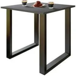 Höffner Esstisch  Xona ¦ grau ¦ Maße (cm): B: 80 H: 76