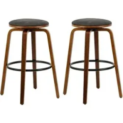 Höffner Barhocker 2er-Set  Tabmoreno ¦ schwarz ¦ Maße (cm): B: 40 H: 70