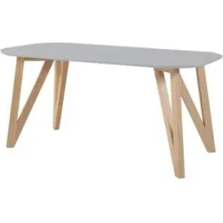 Höffner Esstisch  Jeton ¦ grau ¦ Maße (cm): B: 100 H: 76