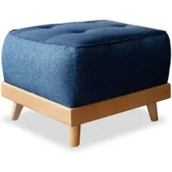 Miuform Fußhocker  Dazzling Daisy ¦ blau ¦ Maße (cm): B: 56 H: 42