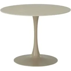 Höffner Runder Esstisch in Travertinoptik Shiro ¦ beige ¦ Maße (cm): H: 76  Ø: 100