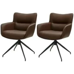 Furnhouse Esszimmerstuhl 2er-Set  Jessica ¦ braun ¦ Maße (cm): B: 55 H: 84