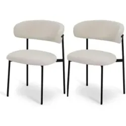 Furnhouse Esszimmerstuhl 2er-Set  Diana ¦ creme ¦ Maße (cm): B: 55 H: 70