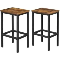 Höffner Barhocker 2er-Set   ¦ braun ¦ Maße (cm): B: 40 H: 65 T: 30.0