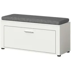 Höffner Sitzbank inkl. Sitzkissen   ¦ weiß ¦ Maße (cm): B: 100 H: 44
