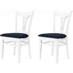 KONSIMO Esszimmerstuhl 2er-Set   ¦ blau ¦ Maße (cm): B: 45,5 H: 90,5