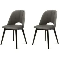 KONSIMO Polsterstuhl 2er-Set   ¦ grau ¦ Maße (cm): B: 48 H: 86