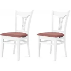 KONSIMO Esszimmerstuhl 2er-Set   ¦ rosa/pink ¦ Maße (cm): B: 45,5 H: 90,5