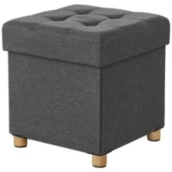 Höffner Hocker   ¦ grau ¦ Maße (cm): B: 38 H: 40