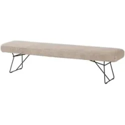 Jette Home Einzelbank  Lozano ¦ braun ¦ Maße (cm): B: 200 H: 50 T: 45.0