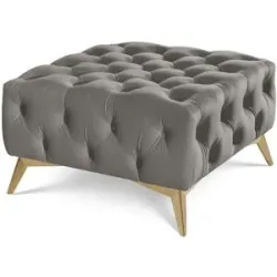 S-STYLE Hocker  Wilhelm ¦ grau ¦ Maße (cm): B: 80 H: 45