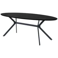 WOOOD Esstisch  Bruno ¦ schwarz ¦ Maße (cm): B: 100 H: 75