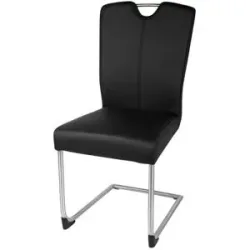 uno Freischwinger  Sammy ¦ schwarz ¦ Maße (cm): B: 45 H: 98 T: 56.0