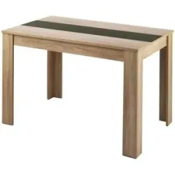 by Living Esstisch mit Kontrasteinlage Nori ¦ braun ¦ Maße (cm): B: 120 H: 75