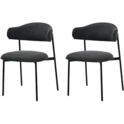 by Living Esszimmerstuhl 2er-Set  Jersey ¦ grau ¦ Maße (cm): B: 58 H: 78