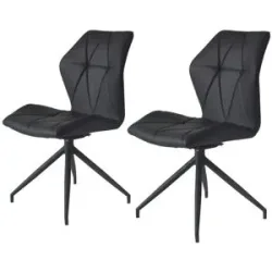 by Living Esszimmerstuhl 2er-Set  Imke ¦ schwarz ¦ Maße (cm): B: 52 H: 90,5