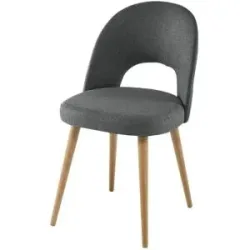 Woodford Esszimmerstuhl  Tara ¦ grau ¦ Maße (cm): B: 49 H: 83 T: 60.0