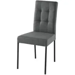 Höffner Esszimmerstuhl  Nanda ¦ grau ¦ Maße (cm): B: 61 H: 91 T: 46.0