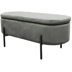 by Living Sitzbank  Nova ¦ grau ¦ Maße (cm): B: 95 H: 42